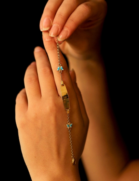 14 Ayar Altın Kelebek Bebek Künye için detayları göster 14 Ayar Altın Kelebek Bebek Künye resmi