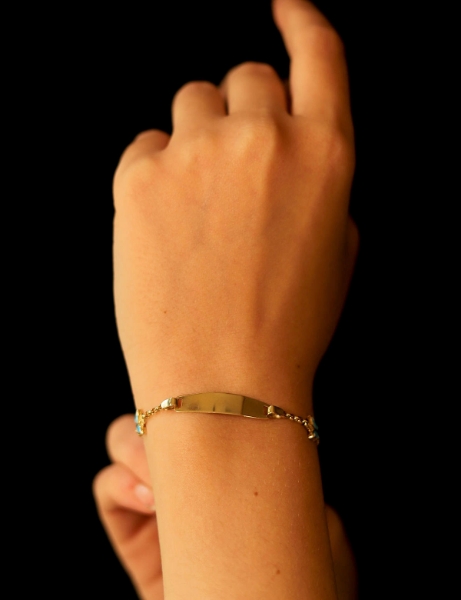 14 Ayar Altın Kelebek Bebek Künye için detayları göster 14 Ayar Altın Kelebek Bebek Künye resmi