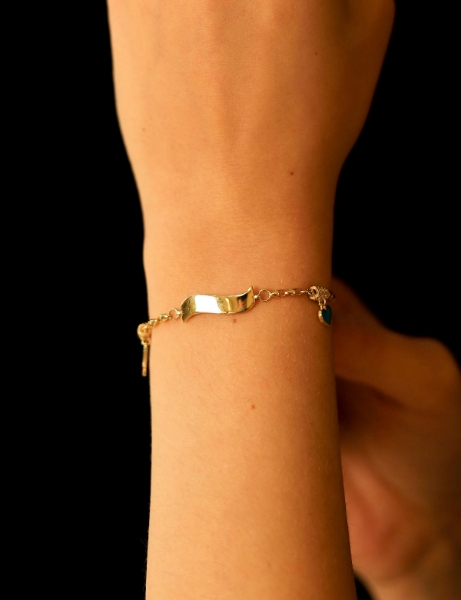 14 Ayar Altın Sallantılı Bebek Künye için detayları göster 14 Ayar Altın Sallantılı Bebek Künye resmi