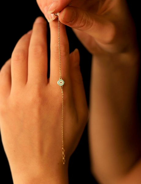 14 Ayar Altın Nazarlı İnce Bebek Künye için detayları göster 14 Ayar Altın Nazarlı İnce Bebek Künye resmi