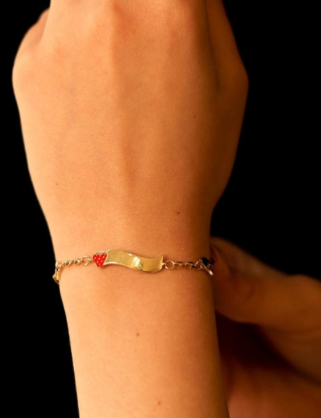 14 Ayar Altın Dalgalı Bebek Künye için detayları göster 14 Ayar Altın Dalgalı Bebek Künye resmi