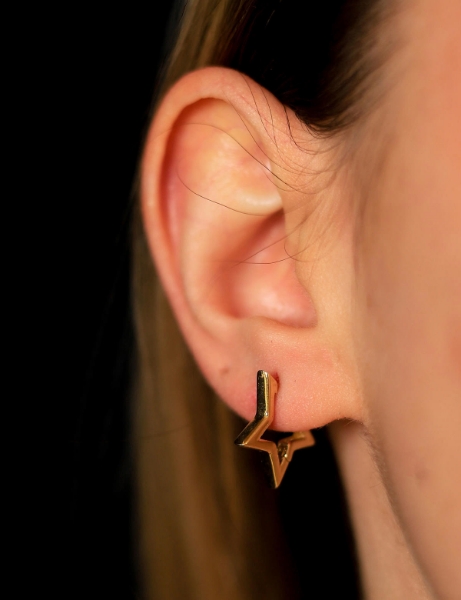 14 Ayar Altın Yıldız Küpe için detayları göster 14 Ayar Altın Yıldız Küpe resmi