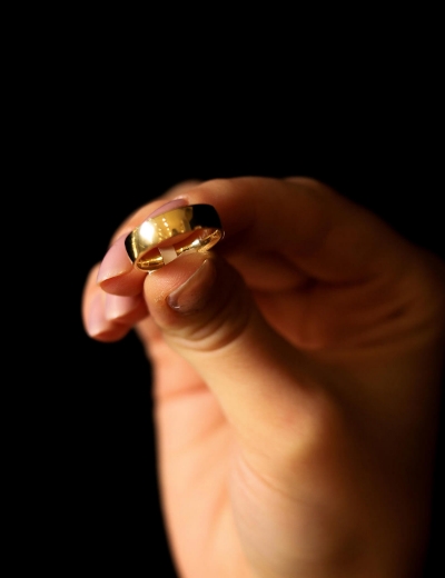 14 Ayar Altın 5 mm Klasik Alyans resmi