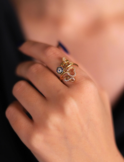 22 Ayar Altın Figürlü Yüzük resmi