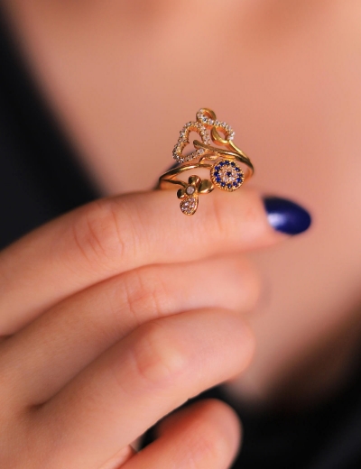 22 Ayar Altın Figürlü Yüzük resmi