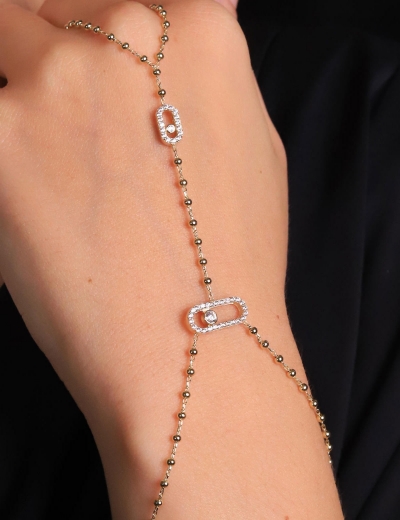 14 Ayar Altın Top Zincirli Tasarım Şahmeran resmi