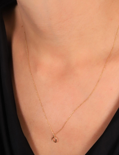 14 Ayar Altın Hediyelik Kalp Kolye resmi