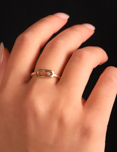 14 Ayar Altın Şövalye Yüzük resmi