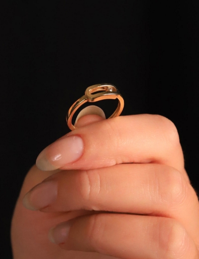 14 Ayar Altın Şövalye Yüzük resmi