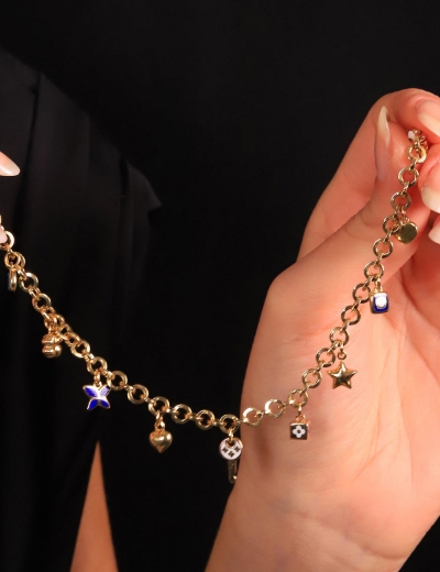 14 Ayar Altın Sallantılı İtalyan Bileklik resmi