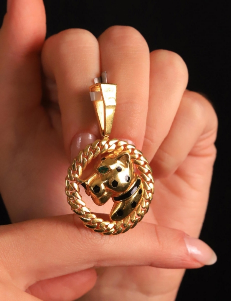 22 Ayar Altın Leopar Kolye Ucu için detayları göster 22 Ayar Altın Leopar Kolye Ucu resmi