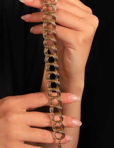 14 Ayar Altın İtalyan Samanyolu Bileklik resmi