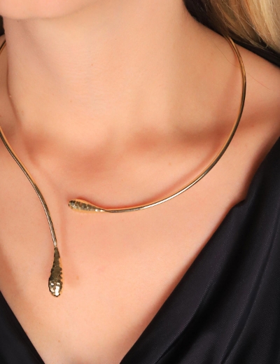 14 Ayar Altın Gösterişli Tasarım Kolye resmi