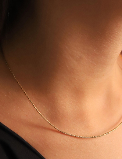 14 Ayar Altın Minimal Hediyelik Kolye resmi