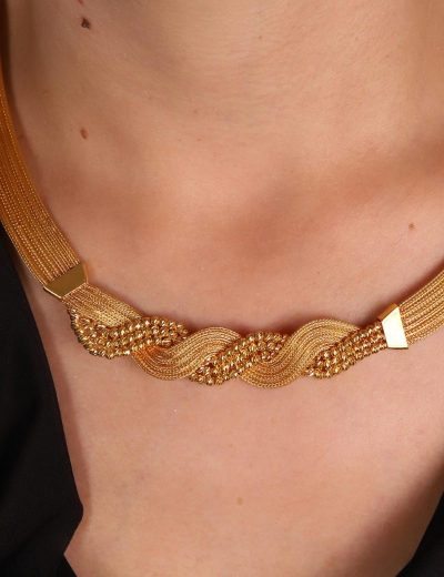 22 Ayar Altın Simit Sarmal Set resmi