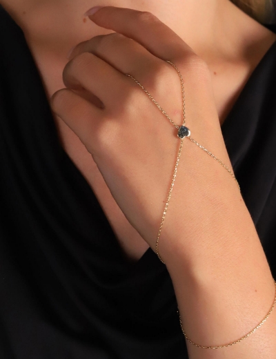 14 Ayar Altın Tek Kalpli Şahmeran resmi