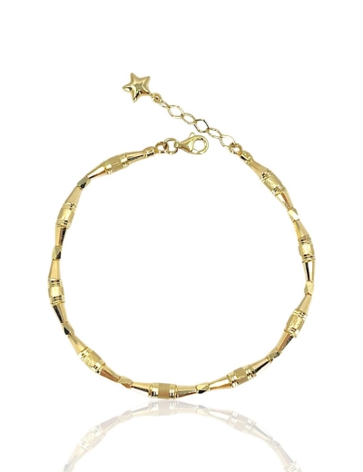 14 Ayar Altın Kemik Bileklik resmi