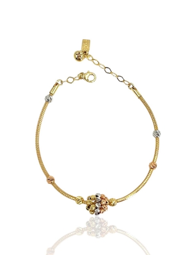 14 Ayar Altın Dorika Hasır Bileklik resmi