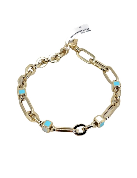 14 Ayar Altın Mineli Ataç Bileklik için detayları göster 14 Ayar Altın Mineli Ataç Bileklik resmi