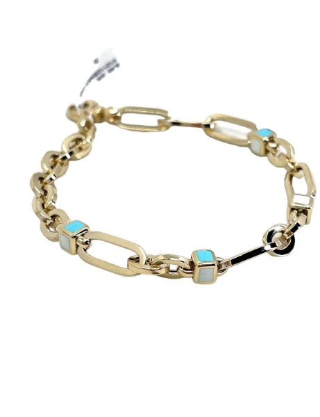 14 Ayar Altın Mineli Ataç Bileklik için detayları göster 14 Ayar Altın Mineli Ataç Bileklik resmi