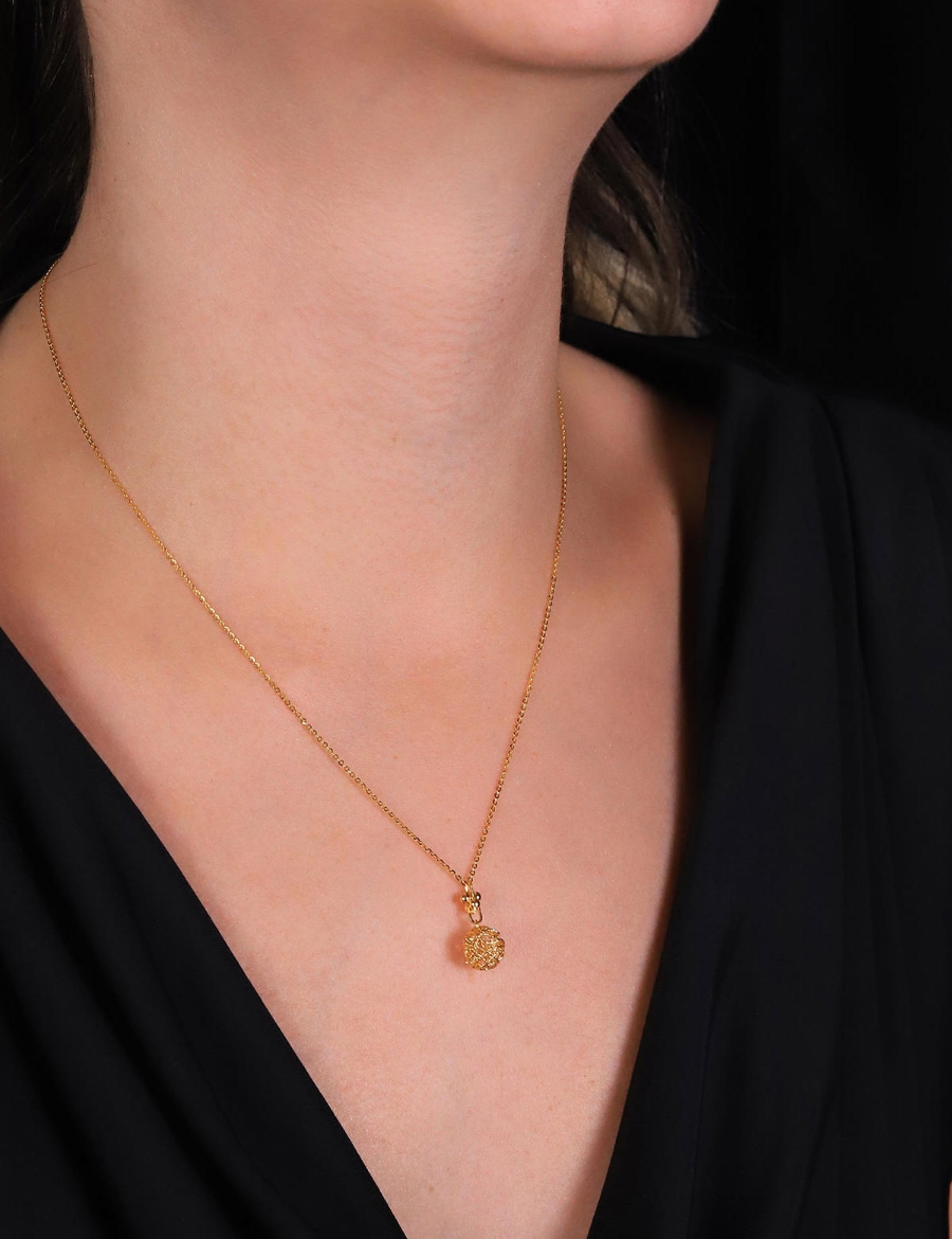 22 Ayar Altın Küre Model Kolye resmi