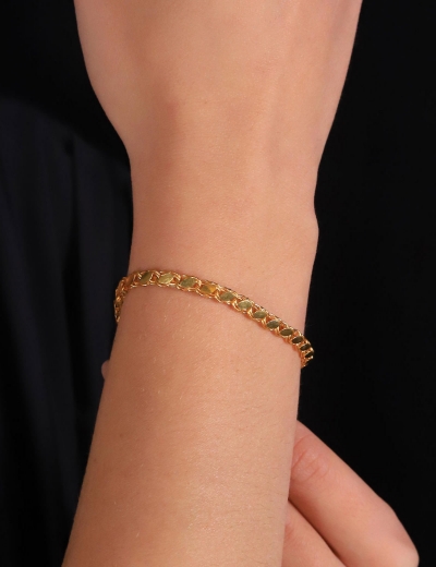 22 Ayar Altın Halep Zincir Bileklik resmi