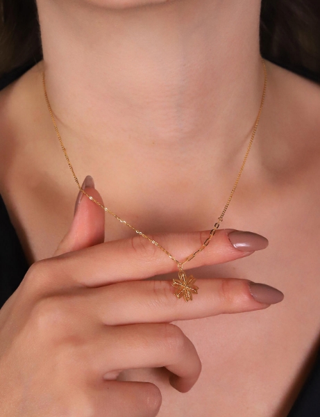 22 Ayar Altın Papatya Kalemli Kolye için detayları göster 22 Ayar Altın Papatya Kalemli Kolye resmi