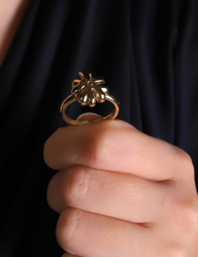 14 Ayar Altın Papatya Yüzük resmi