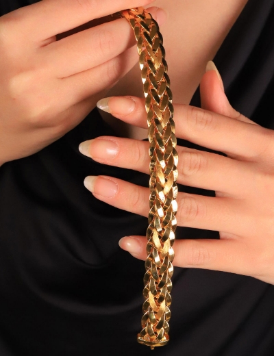 22 Ayar Altın Kumlu Sarmal Bileklik resmi