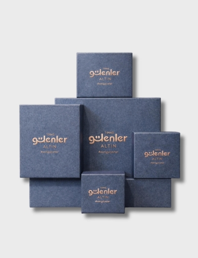 22 Ayar Altın Tasarım Yonca Kolye resmi