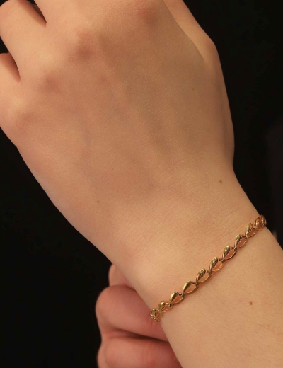 22 Ayar Altın buğday Tanesi Bileklik