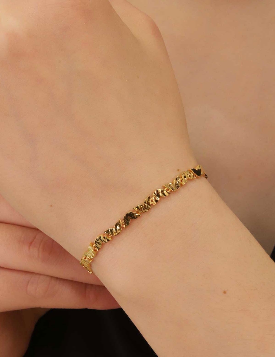 22 Ayar Altın Kelebekli Bileklik