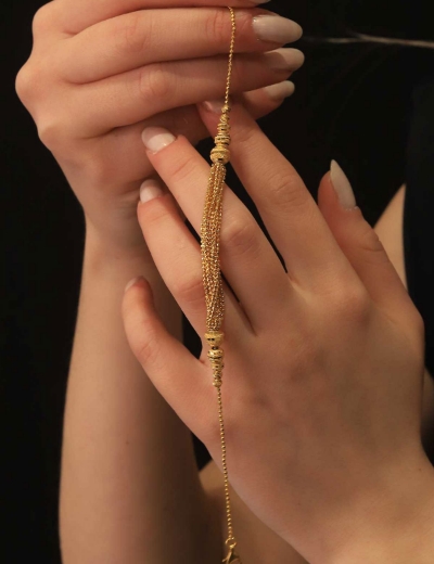 22 Ayar Altın Süzme Dorikalı İtalyan Bileklik