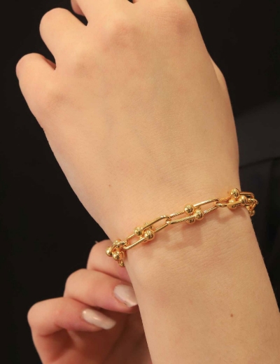 22 Ayar Altın Top Ataç Bileklik