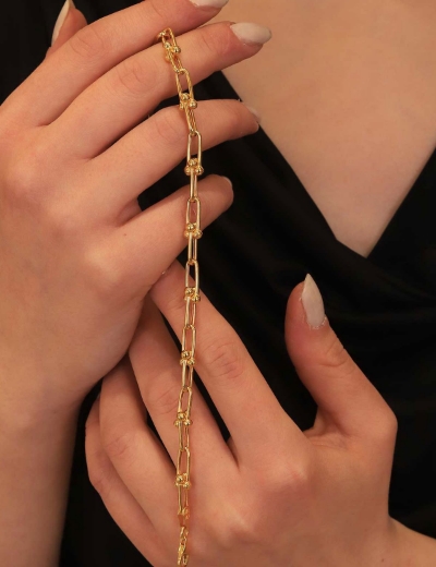 22 Ayar Altın Top Ataç Bileklik