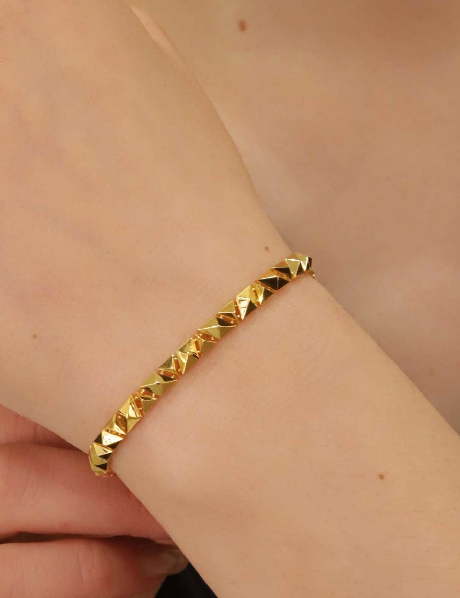 22 Ayar Altın Baklava Dilimi Bileklik