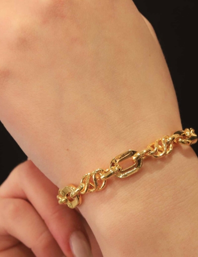 22 Ayar Altın Ataç Model Sarmal Bileklik