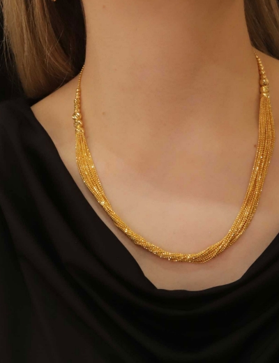 22 Ayar Altın Dorikalı Püsküllü İtalyan Set