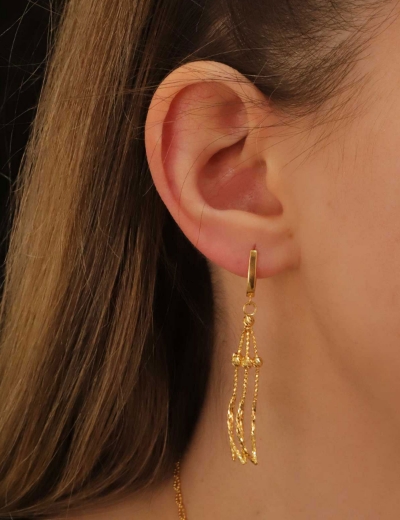 22 Ayar Altın Dorikalı Ataç Set