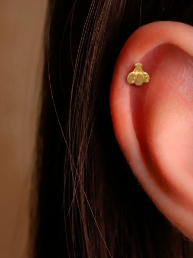 14 Ayar Altın Meyve Tasarım Tragus