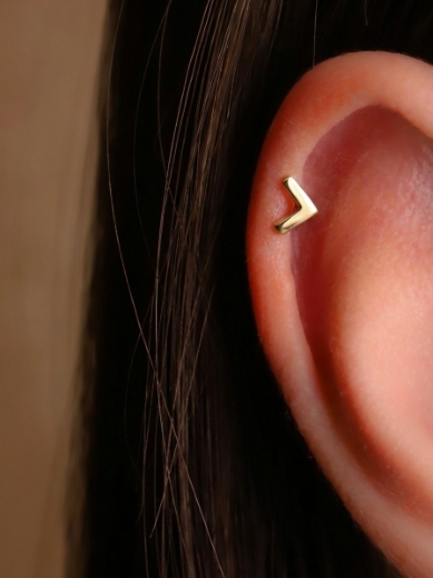 14 Ayar Altın Günlük Tasarım Tragus